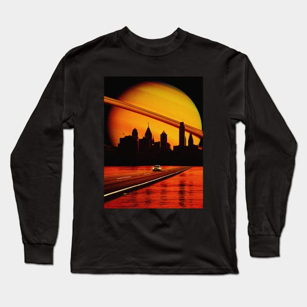 Night City Long Sleeve T-Shirt by jessgaspar